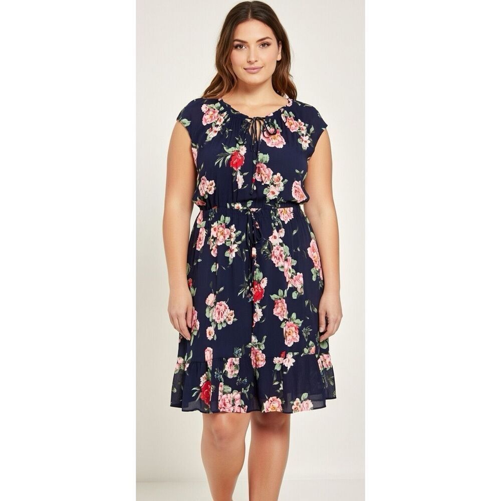 Torrid floral sleeveless dress